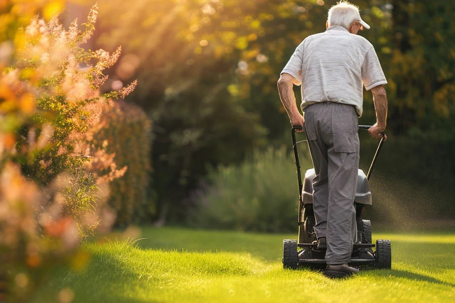 electric self propelled lawn mowers