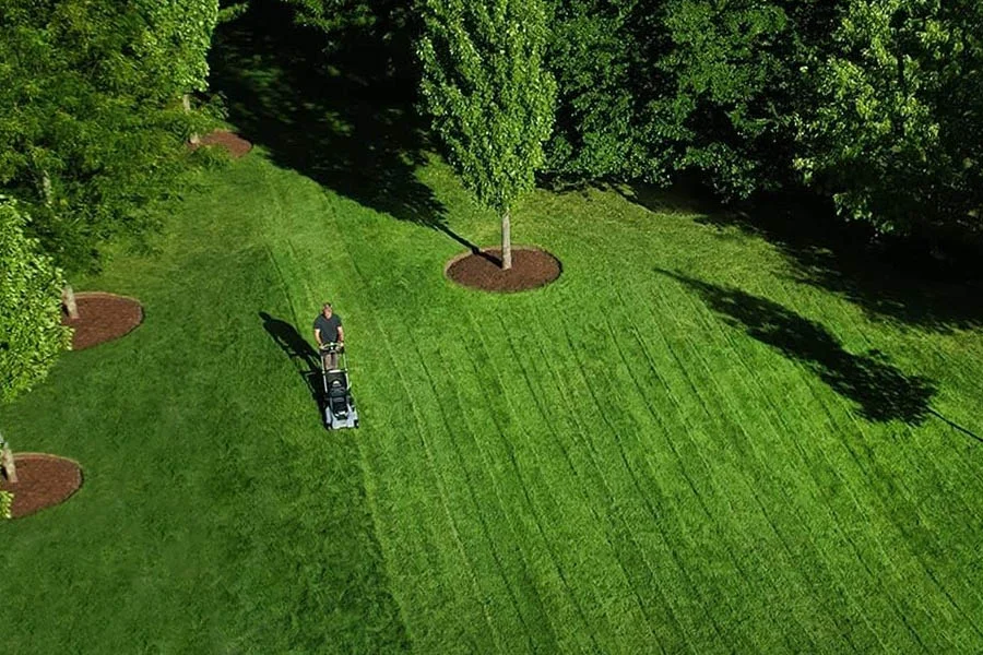 battery powered electric lawn mowers