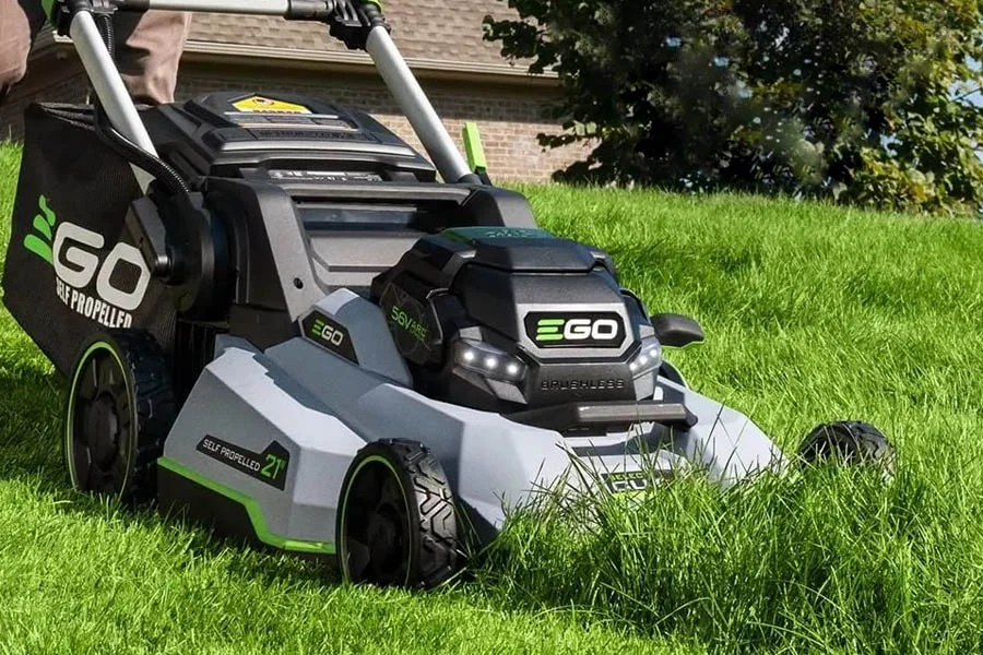 battery powered lawnmower