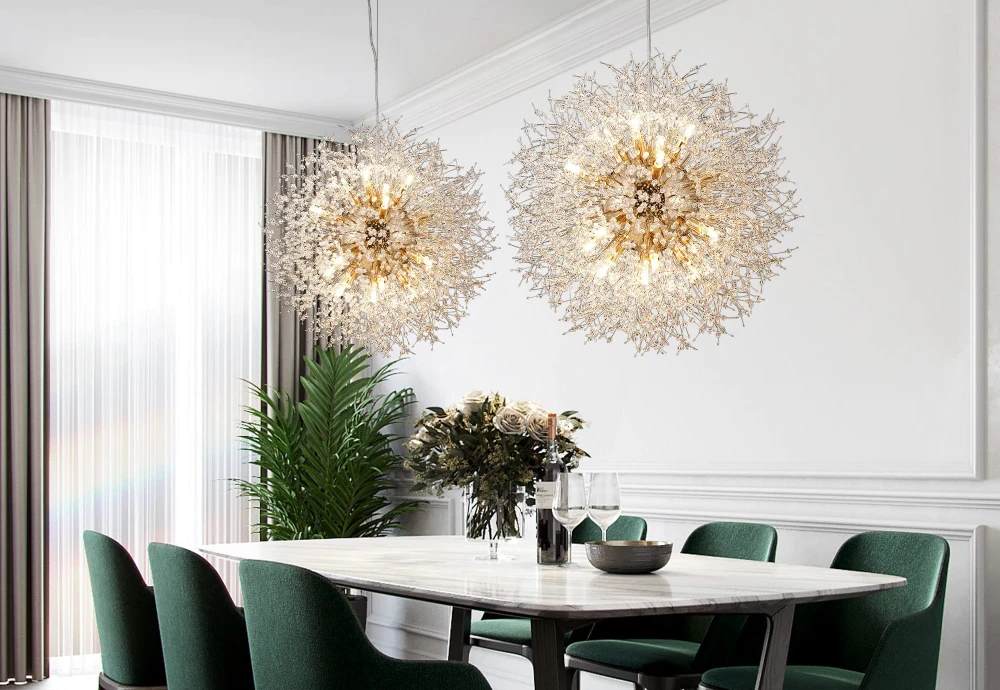 glass globe chandelier