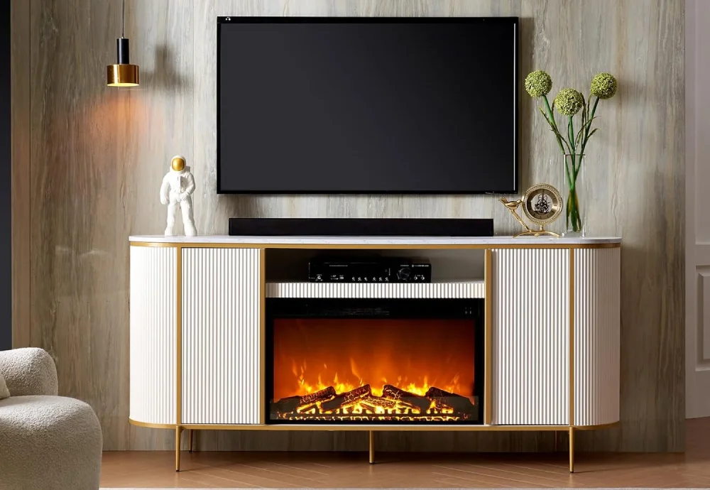 modern electric fireplace